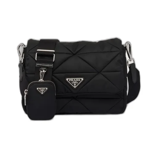Padded Re-Nylon Shoulder Bag