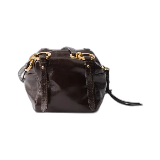 Prada Dangle Leather Top-Handle Mini-Bag