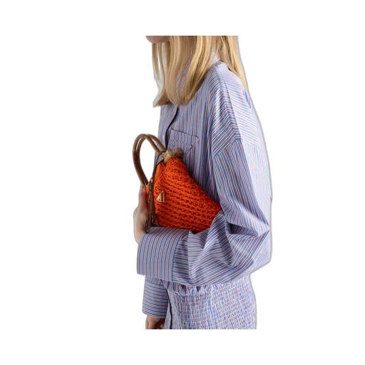 Cotton Crochet Mini-Handbag