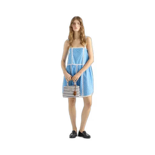 Prada JardiniÈRe Striped Cotton Canvas Mini-Bag