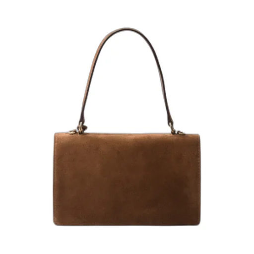 Prada Soft Sound Medium Suede Shoulder Bag
