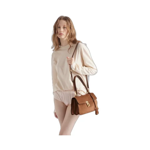 Prada Soft Sound Medium Suede Shoulder Bag