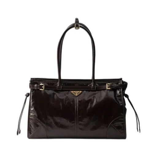 Prada Bonnie Large Leather Handbag