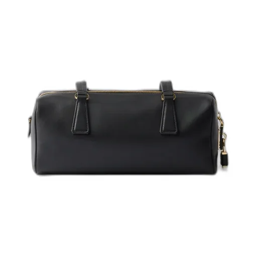 Medium Leather Top-Handle Bag With Padlock