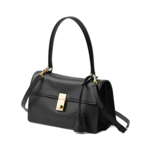 Prada Soft Sound Medium Leather Shoulder Bag