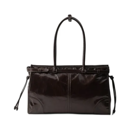 Prada Bonnie Large Leather Handbag