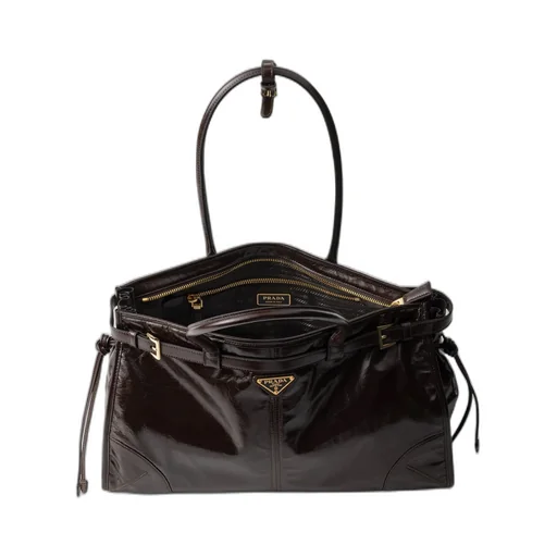Prada Bonnie Large Leather Handbag