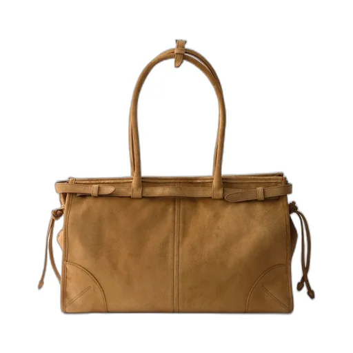 Prada Bonnie Large Suede Handbag