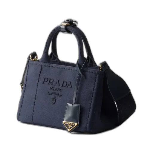 Prada JardiniÈRe Cotton Canvas Mini Handbag