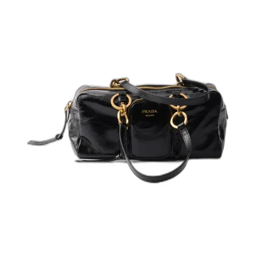 Prada Dangle Medium Leather Top-Handle Bag