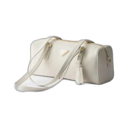 Medium Leather Top-Handle Bag With Padlock