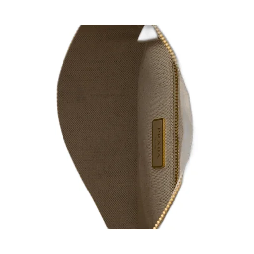 Medium Wicker And Linen Blend Tote Bag