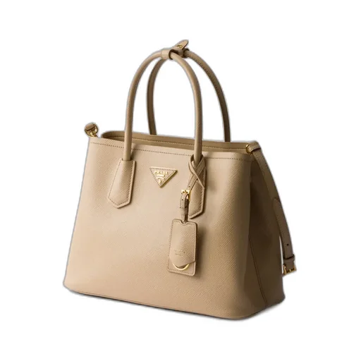 Medium Prada Double Saffiano Leather Bag