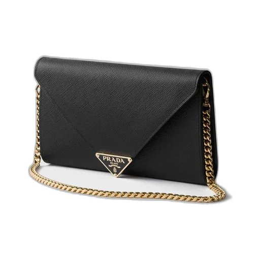 Saffiano Leather Envelope Clutch