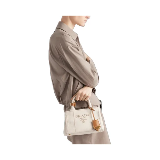Prada JardiniÈRe Linen Blend Mini-Bag