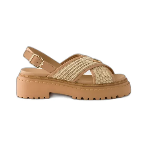 Crochet And Leather Sandals