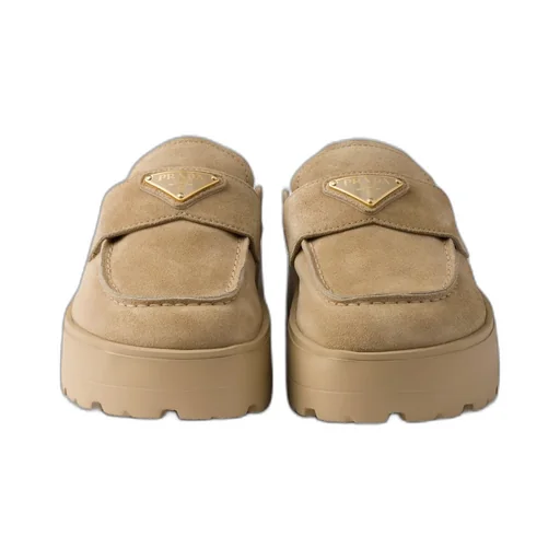 Suede Flatform Mules