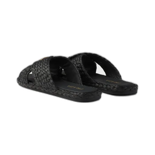 Raffia Crisscross Slides