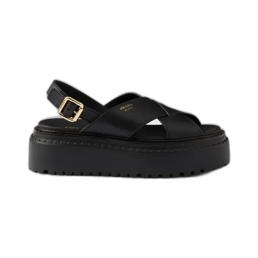 Leather Crisscross Sandals