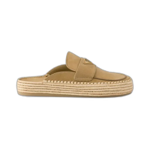 Suede Flatform Mules