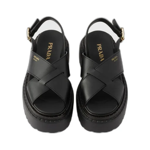 Leather Crisscross Sandals