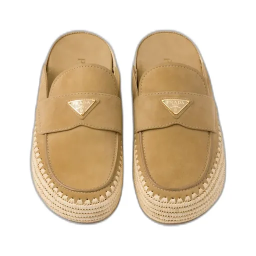 Suede Flatform Mules