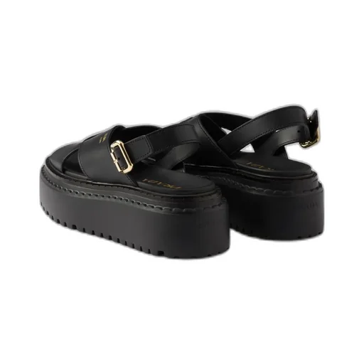 Leather Crisscross Sandals