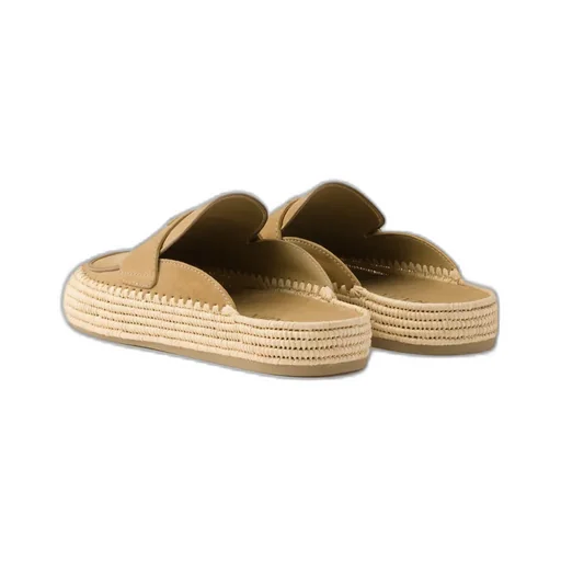 Suede Flatform Mules
