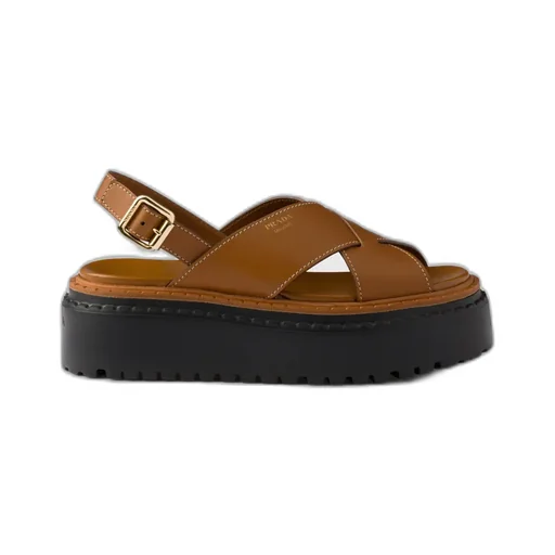 Leather Crisscross Sandals