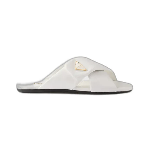 Padded Nappa Leather Slides