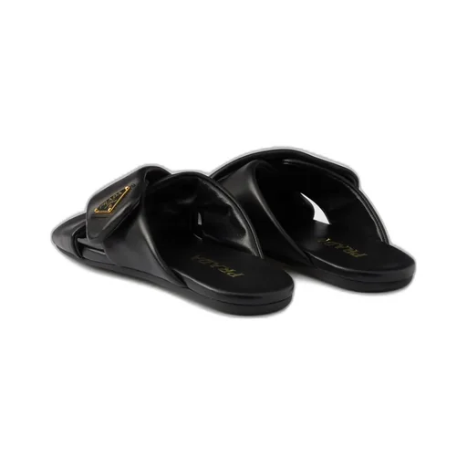 Padded Nappa Leather Slides