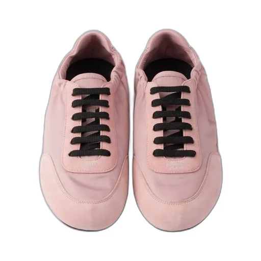 Collapse Re-Nylon And Suede Sneakers