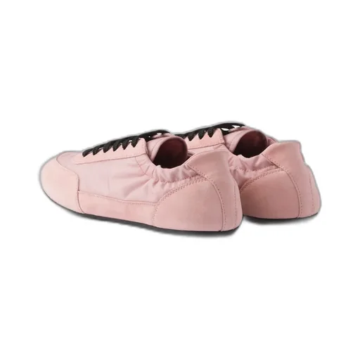 Collapse Re-Nylon And Suede Sneakers