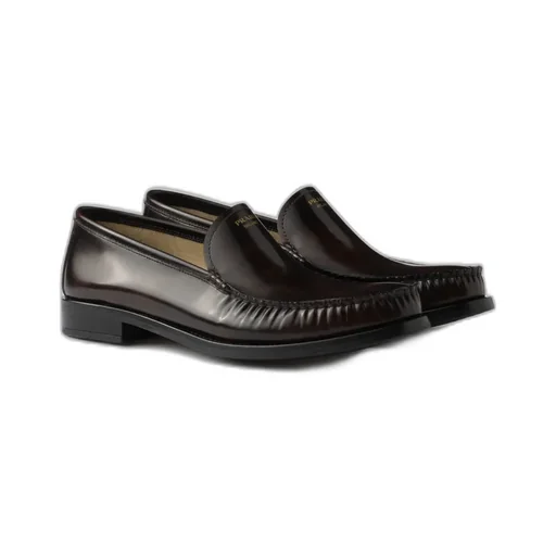 Brushed Leather Loafers