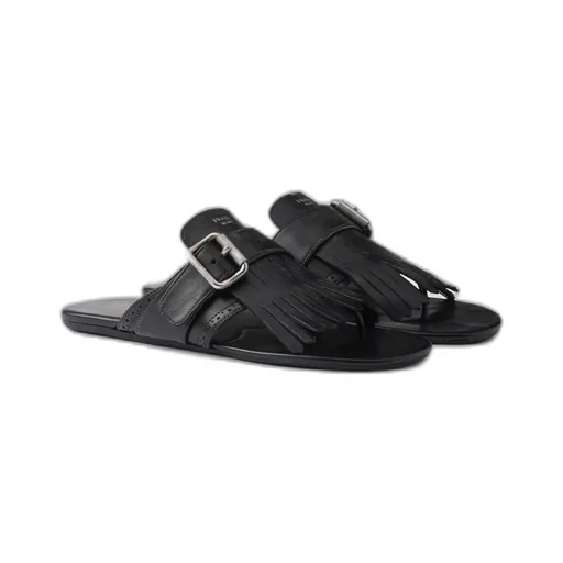 Shuffle Leather Thong Sandals