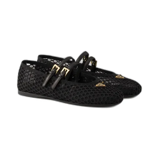 Mesh Fabric Ballerinas