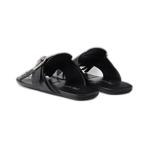 Shuffle Leather Thong Sandals