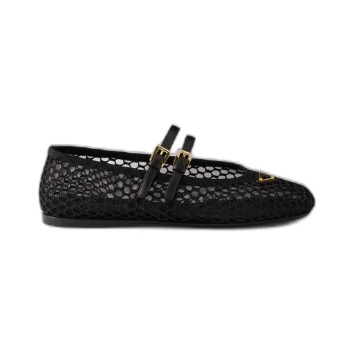 Mesh Fabric Ballerinas