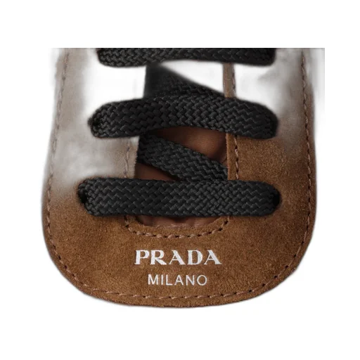 Collapse Re-Nylon And Suede Sneakers