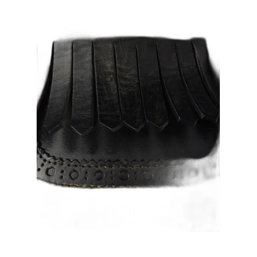 Shuffle Fringed Leather Mules