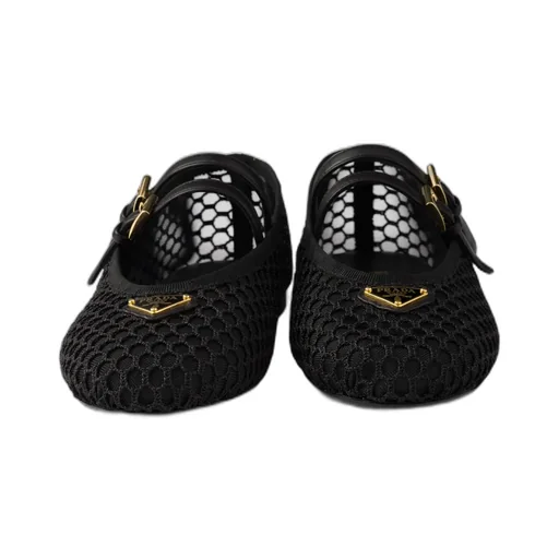 Mesh Fabric Ballerinas