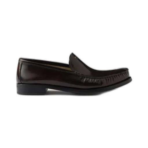 Brushed Leather Loafers
