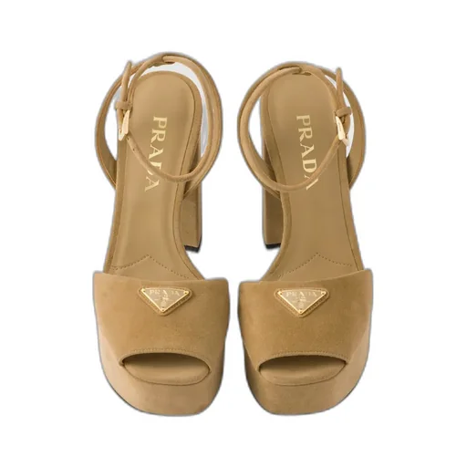 Suede Platform Sandals