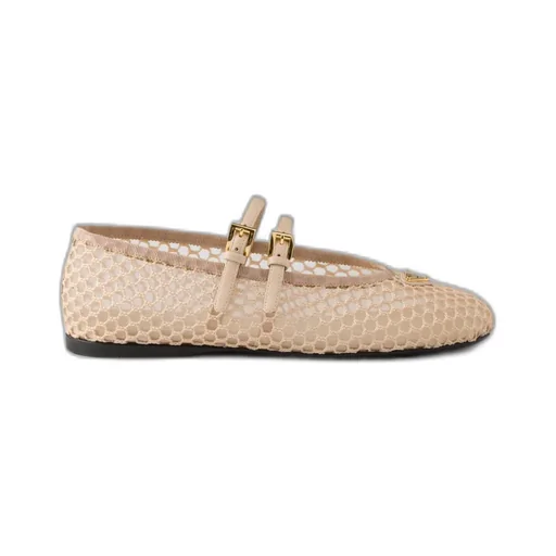 Mesh Fabric Ballerinas