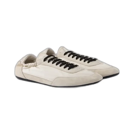 Collapse Re-Nylon And Suede Sneakers