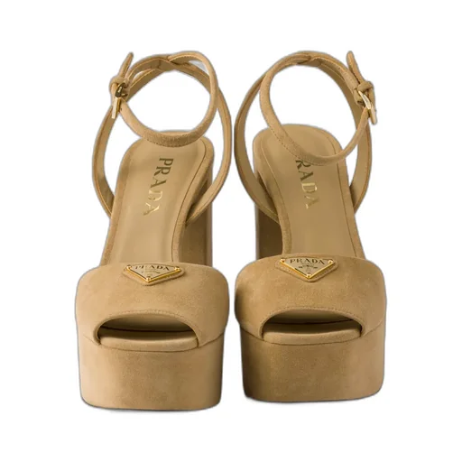 Suede Platform Sandals