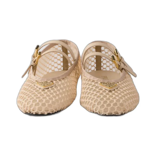 Mesh Fabric Ballerinas