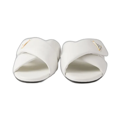 Padded Nappa Leather Slides
