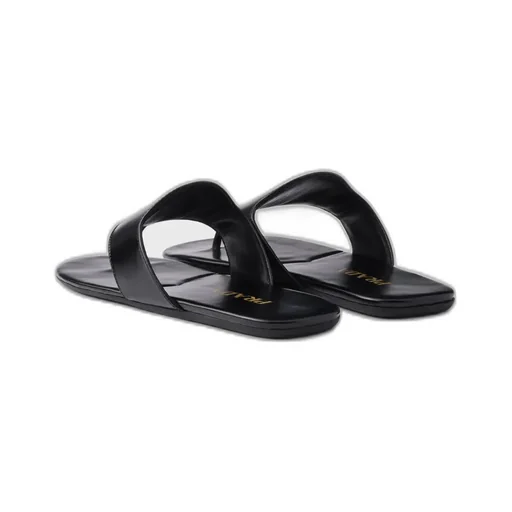 Brushed Leather Thong Sandals