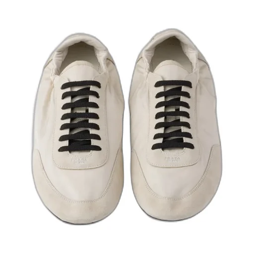 Collapse Re-Nylon And Suede Sneakers